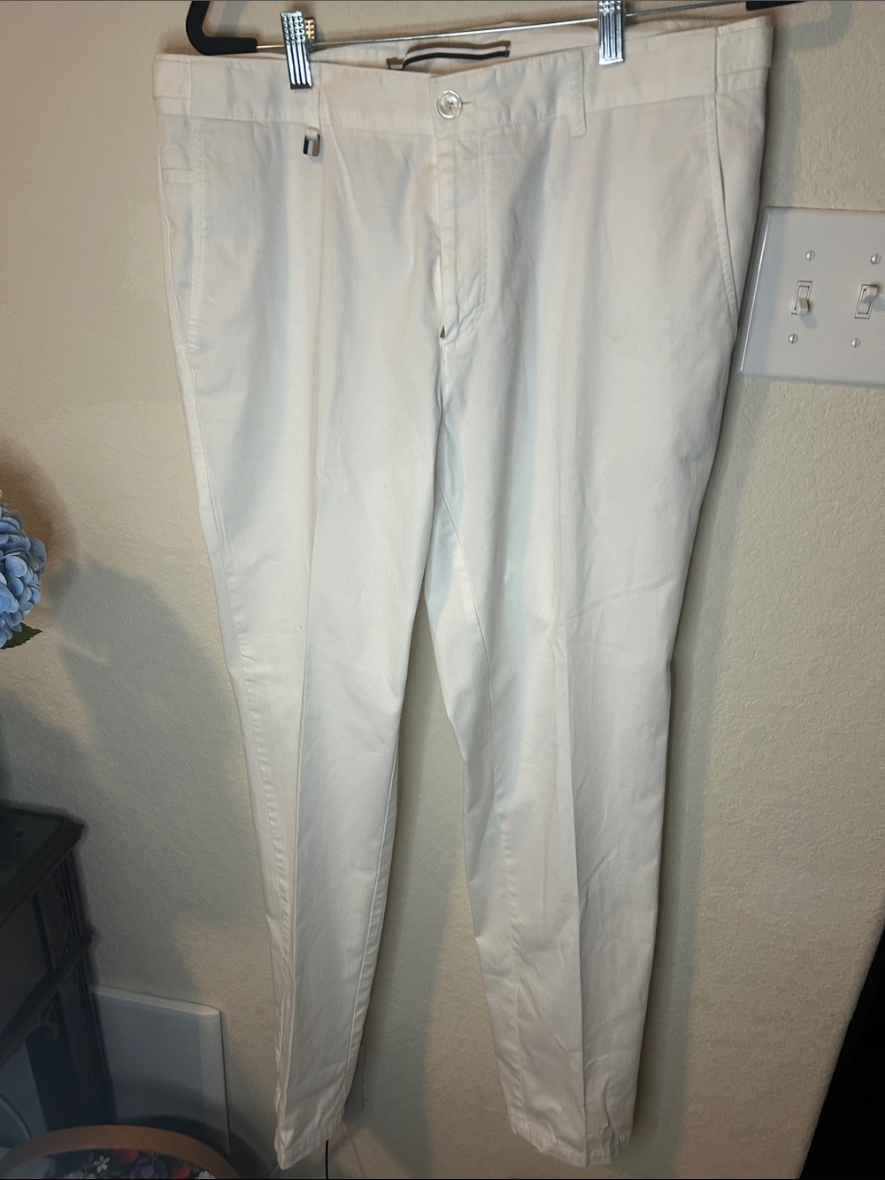Hugo Boss Men's C-Genius White Slim Chino Pants
